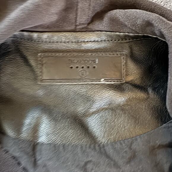 BLANKNYC Private Practice Mixed Media Black Drape Front Asymmetrical Jacket Sz S - Picture 7 of 13